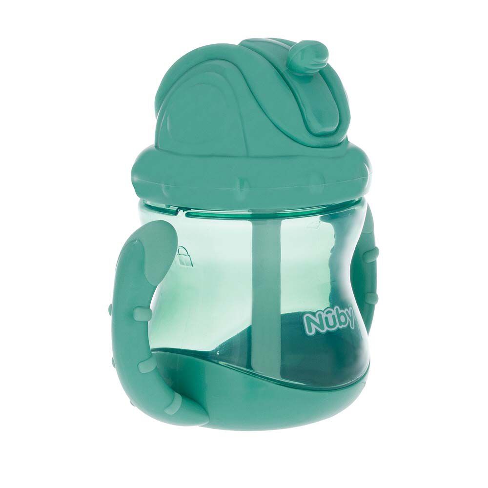 Nuby ヌービー Flip N Sip ツインハンドルマグカップ (グリーン