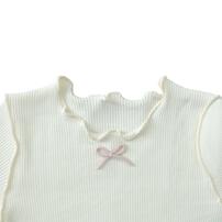 長袖シャツ肌着 2枚組 リブメロー ハート ピンク×100cm ベビーザらス限定