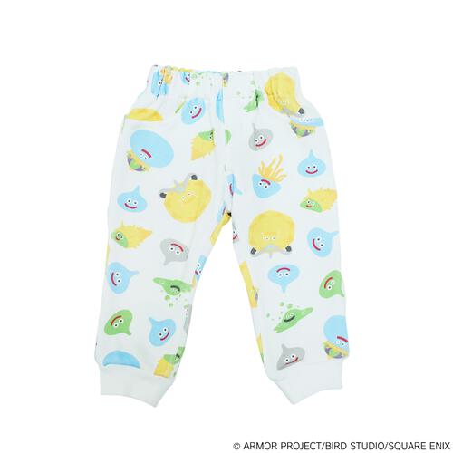 ドラクエベビー＆キッズ ジョガーパンツ 総柄 スライムたち(ホワイト&times;80cm)