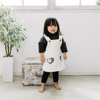 BUDDYLEE ジャンパースカート ニットコール ホワイト×80-90cm ベビーザらス限定