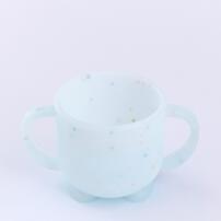 dear BABY ディアベビー 3WAY シリコンマグ スナックカップ ストロー付き (ブルーバブル) ベビーザらス限定