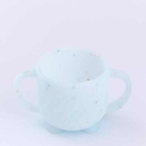 dear BABY ディアベビー 3WAY シリコンマグ スナックカップ ストロー付き (ブルーバブル) ベビーザらス限定