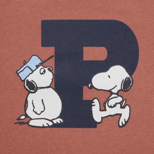 SNOOPY スヌーピー 長袖デイリートレーナー 起毛 ロゴ レッド×80cm ベビーザらス限定