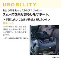 Aprica アップリカ クルリラ フィット (ベージュ 限定カラー) チャイルドシート ISOFIX固定 R129適合 回転型 回しやすいサイドターンレバー ひろびろシート 新生児～4歳頃まで ベビーザらス限定