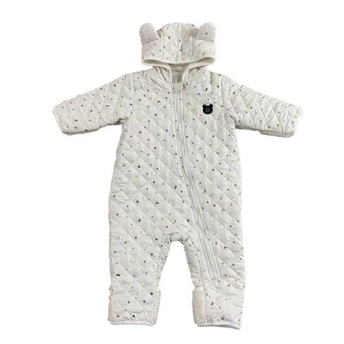 ジャンプスーツ くまみみ ホシツキ柄 ホワイト×70cm ベビーザらス限定