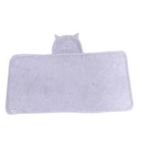 湯上りタオル ネコ パープル