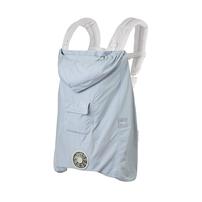 BabyHopper ベビーホッパー 空調ベビーケープ 保冷ジェル付き (スカイグレー) エルゴベビー対応 抱っこひも 小型ファン 暑さ対策 保冷ひんやりグッズ