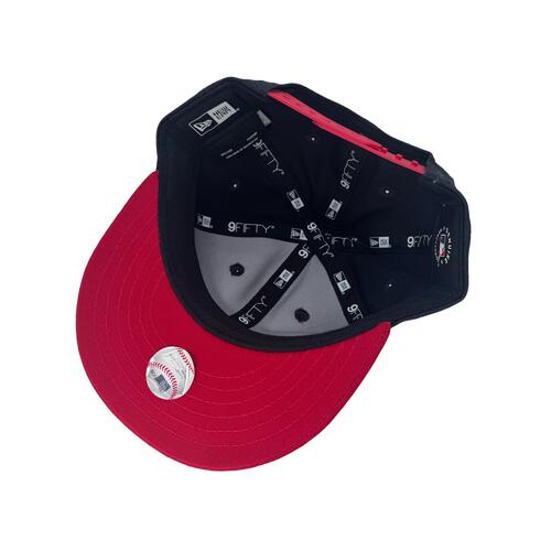 New Era ニューヨークヤンキース NY キャップ MY 1st  マイファースト 帽子 48cm-50cm(ネイビー×ホワイト、 レッドバイザー)