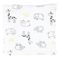 モスリンガーゼおくるみ アニマル (ホワイト×フリー) ベビーザらス限定