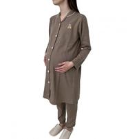 POLO BCS 長袖テーラーパジャマ ベア刺繍(ブラウン×M-L) ベビーザらス限定