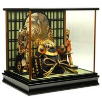 【五月人形】兜ケース飾り「豊臣秀吉彫金格子」（538113）トイザらス・ベビーザらス限定【メーカー直送】