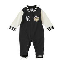 MLB スタジャン風 ロンパース ヤンキース ブラック×70cm ベビーザらス限定