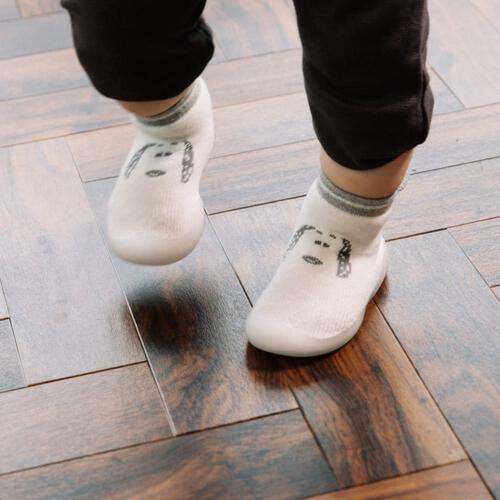 SNOOPY スヌーピー ソックスシューズ(ホワイト×12cm)