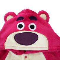 Disney ディズニー 長袖ロンパース ロッツォ フリース ピンク×80cm ベビーザらス限定　