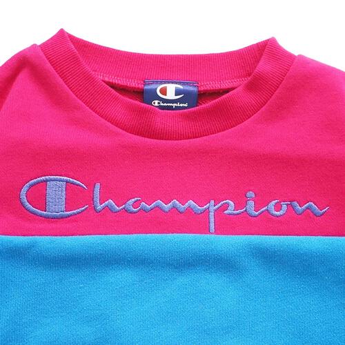【Champion】長袖切替トレーナー パープル×130cm ベビーザらス限定