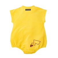monpoke モンポケ 半袖ボディスーツ ピカチュウパイル monpoke モンポケ イエロー&times;80cm 赤ちゃん 出産準備 出産祝い ベビー服 子供服