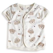 パジャマベスト フリース クマ柄 ベージュ×80-95cm ベビーザらス限定