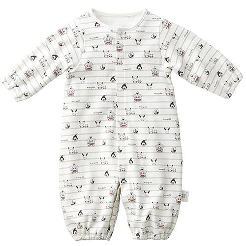 モンポケ ピカチュウ 新生児2WAYドレス ベスト付き (イエロー&times;50-70cm)