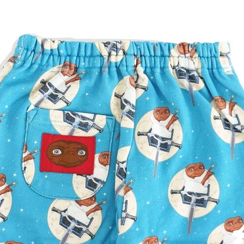 【Universal × chimajiro0730さん】 E.T. 総柄ロングパンツ パステルブルー×130cm