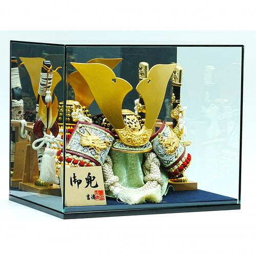 【五月人形】兜ケース飾り「沢瀉縅鏡付きアクリル」（538371）トイザらス・ベビーザらス限定【メーカー直送】