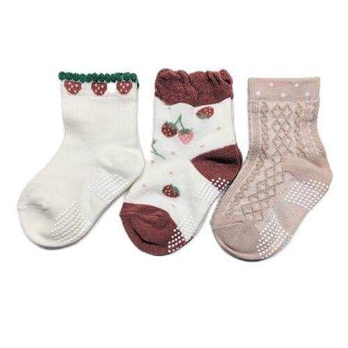 3Pクルーソックス イチゴ ベビーザらス限定