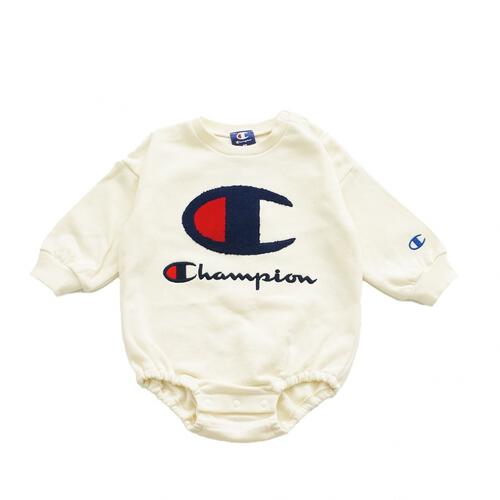 Champion チャンピオン 長袖ダルマボディスーツ ナチュラル×80cmベビーザらス限定