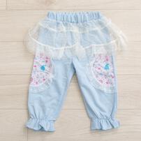 【Sophitica × tsumashi1118さん】Disney アナと雪の女王 裏毛チュールパンツ ブルー×100cm ベビーザらス限定