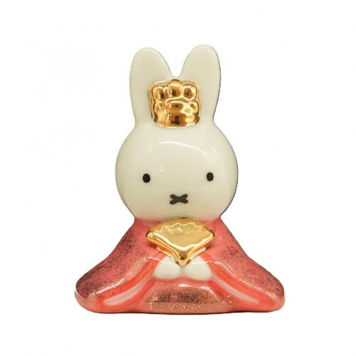 ミッフィー 磁器ひな人形（183121）雛人形 間口17cm お雛さま お雛様 親王飾り ミニ  コンパクト キャラクター かわいい【メーカー直送】