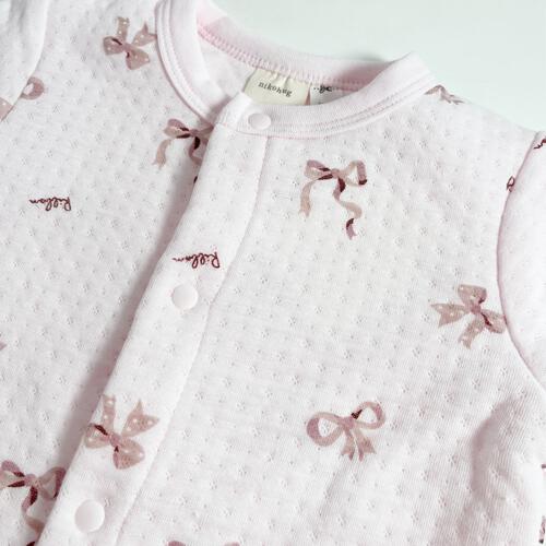 長袖カバーオール エアニット リボン柄(リボン&times;70cm)