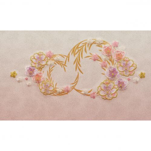 【雛人形】収納飾り 親王飾り「八重桜刺繍木目ブラウン」 (605858)ひな人形 おしゃれ モダン トイザらス・ベビーザらス限定【メーカー直送】