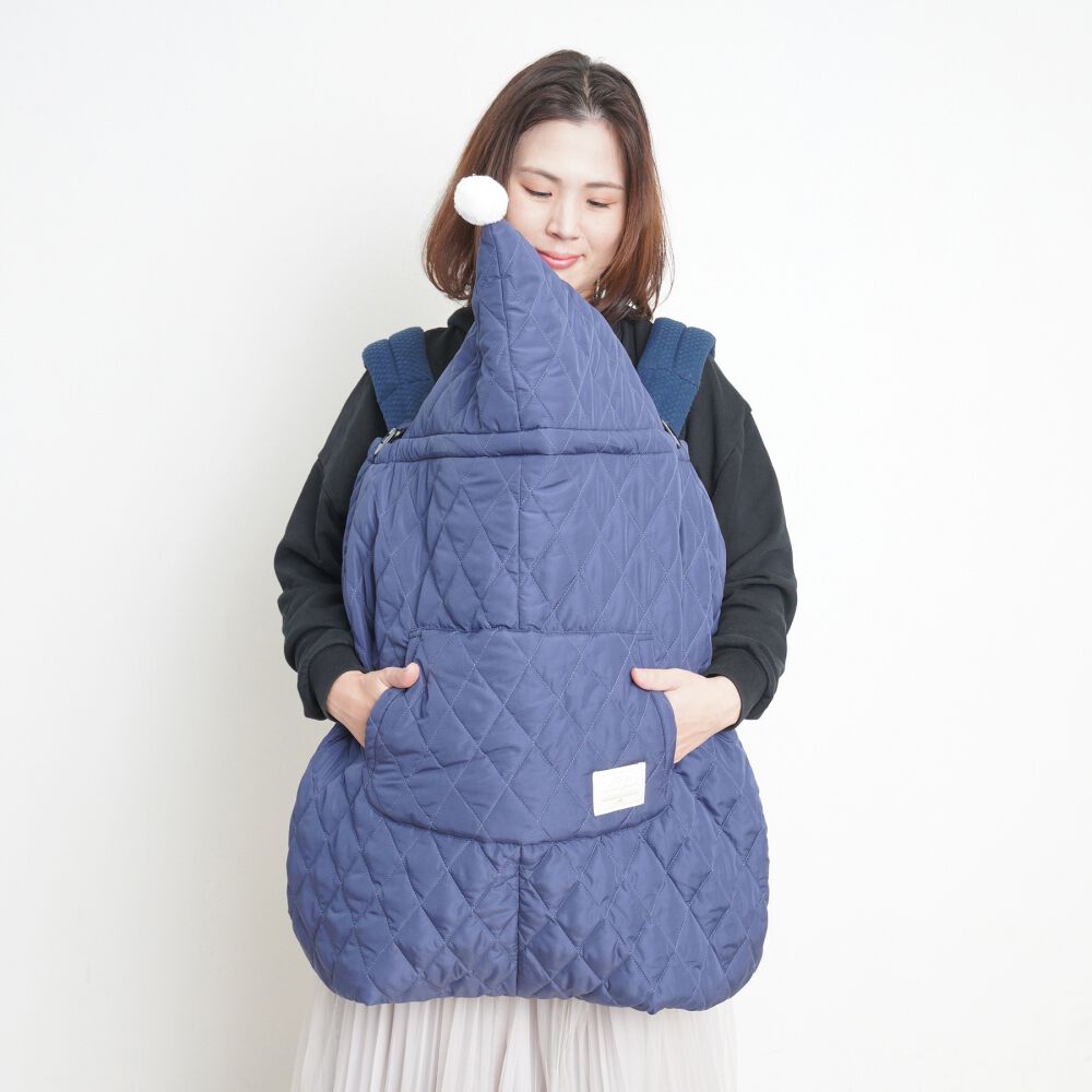 抱っこ紐ケープ 中綿 キルト ダイヤ ネイビー×FREE ベビーザらス限定