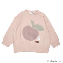 ミッフィーファーアップリケトレーナー リンゴ ピンク×80cm ベビーザらス限定