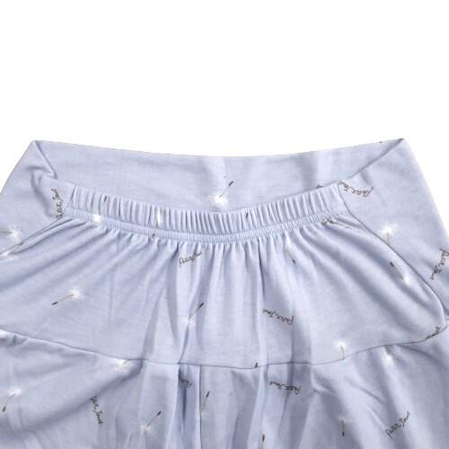 Petit jouet for maternity プティジョエット 長袖テーラーパジャマ 腹巻レギンス スムース わたげ柄 ライトブルー&times;M-L マタニティ プレママ 出産準備
