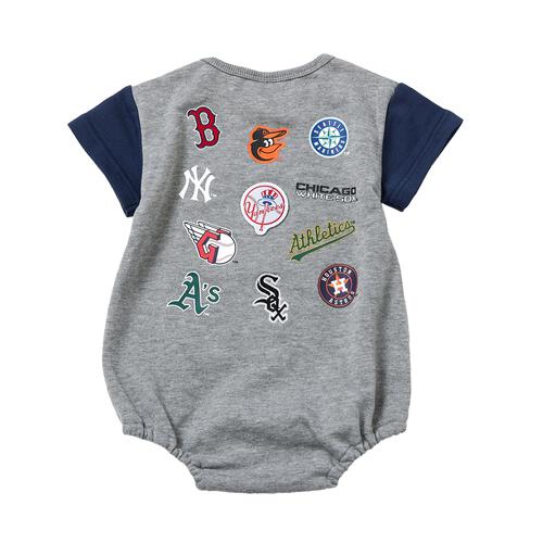 MLB チームMIXボディスーツ グレー&times;80cm