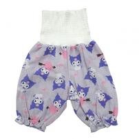 クロミ 半袖パジャマ メッシュ 総柄丸首 パープル&times;110cm