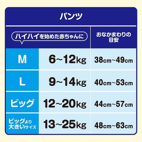 グ～ン ぐんぐん吸収パンツ Lサイズ（9～14kg） 112枚（56枚&times;2パック） 箱入り 【大王製紙 パンツタイプ おむつ】