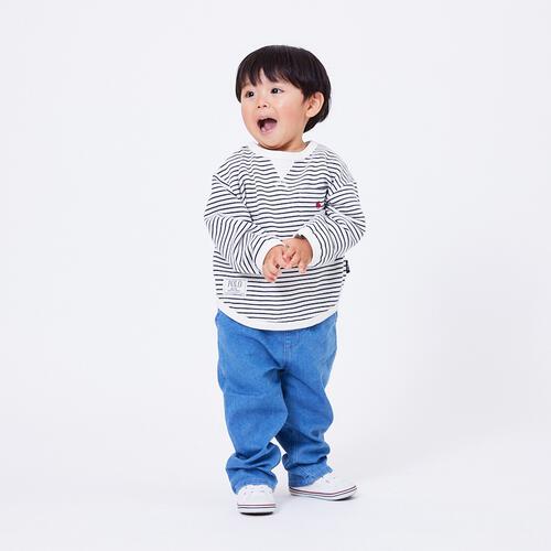 POLO BCS ボーダートレーナー ネイビー&times;80cm ベビーザらス限定