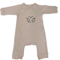 ストレッチカバーオール ウサギ(ピンク×50-60cm)