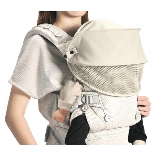 エールベベ ヒヨケハグ (アッシュベージュ) カンタン装着 日よけ UVカット