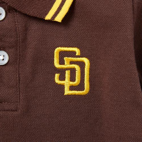 MLB 衿付き半袖カバーオール パドレス ブラウン&times;80cm  ベビーザらス限定