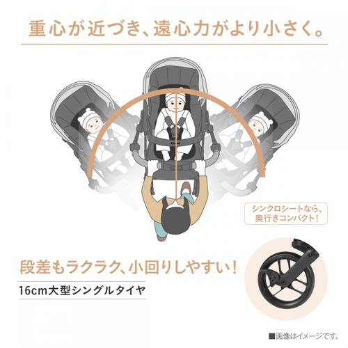Combi コンビ ホワイトレーベル スゴカルS エッグショック JA (コモドアイボリー) A型ベビーカー 両対面式 軽量 1ヶ月～3歳頃対応
