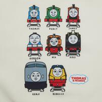 THOMAS トーマス 長袖デイリートレーナー 起毛 図鑑アート ナチュラル×95cm ベビーザらス限定