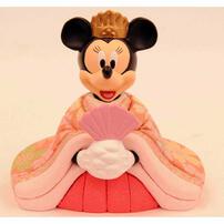 【雛人形】ディズニー 木目込み親王飾り「ミッキー＆ミニー ピンク」  (331383) ひな人形 トイザらス・ベビーザらス限定【メーカー直送】