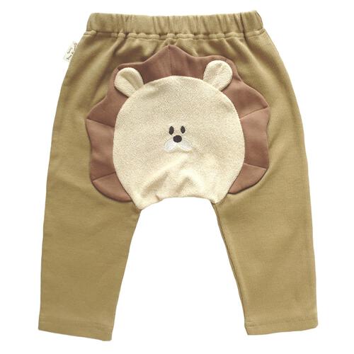 オシリハッピーモンキーパンツ ライオン ベージュ×70cm ベビー服 ベビーウェア ボトムス 赤ちゃん 男の子 女の子 ユニセックス 子供服 保育園 幼稚園
