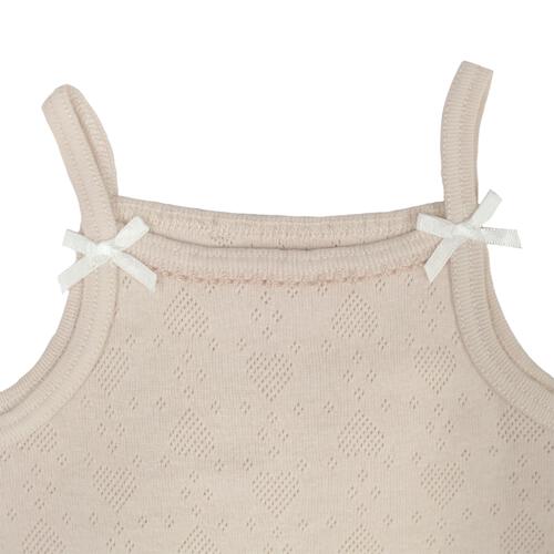 2枚組袖なしロンパース肌着 ドット ホワイト&times;80cm ベビーザらス限定