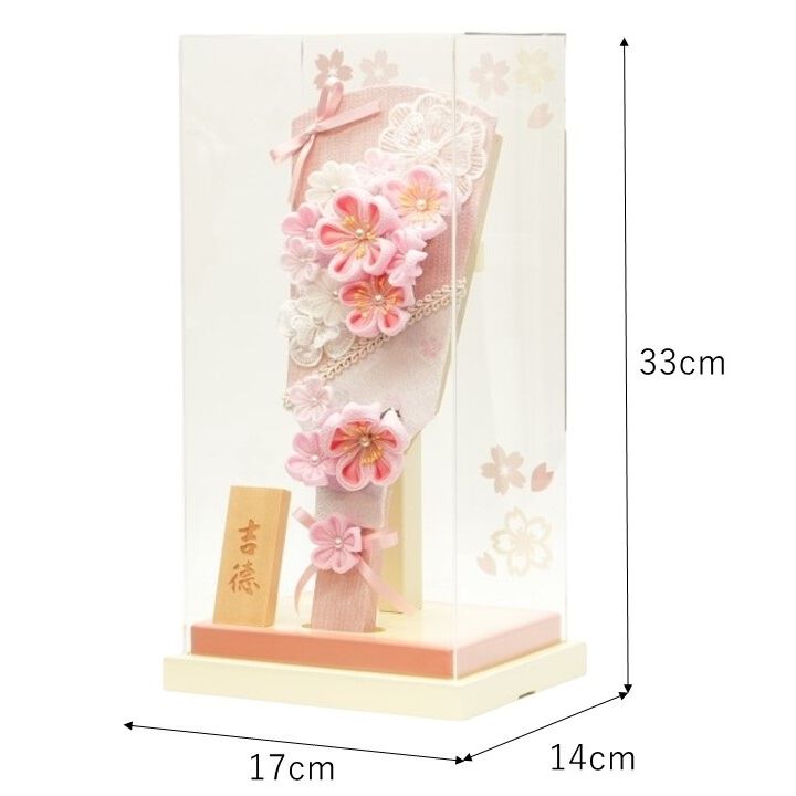 8号 羽子板 ピンク 桜 アクリルケース フラワー 羽子板】髪飾り羽子板 桜柄 アクリル8号 トイザらス・ベビーザらス限定