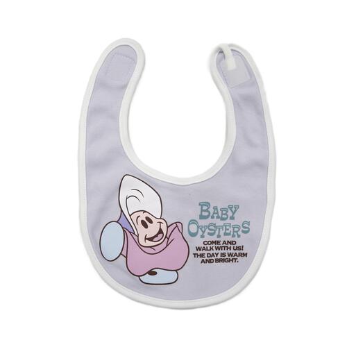 Disney ディズニー 長袖前開きプレオール スタイ付き ヤングオイスター ピンク&times;60-70cm