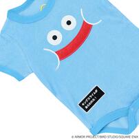 ドラクエベビー＆キッズ パイル半袖ボディスーツ キングスライム ブルー×70cm