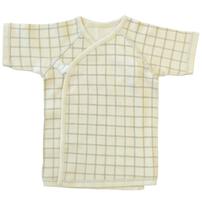 新生児肌着 5枚組 牛&times;格子(パステルブルー&times;50-60ｍ)