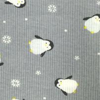 長袖シャツ肌着 2枚組 テレコ ペンギン×月 ブルー×95cm ベビーザらス限定